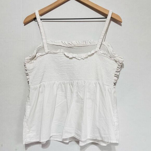 Old Navy Smocked Embroidered Tank Top   Sz XL - Picture 2 of 3